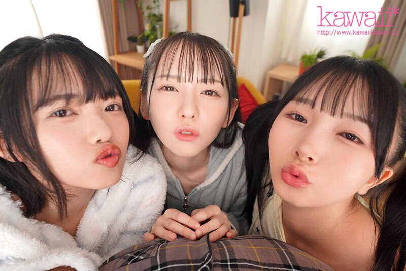 【VR】顔面特化×ベロキス×ハーレム痴女っ娘（こ） 顔面優勝すぎる姪っ子3姉妹の幼つるまんにありったけの精子ドピュッドピュッドピュッ 西元めいさ 八坂凪 由良かな 画像2