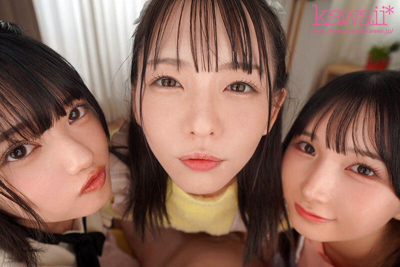 【VR】顔面特化×ベロキス×ハーレム痴女っ娘（こ） 顔面優勝すぎる姪っ子3姉妹の幼つるまんにありったけの精子ドピュッドピュッドピュッ 西元めいさ 八坂凪 由良かな 画像3