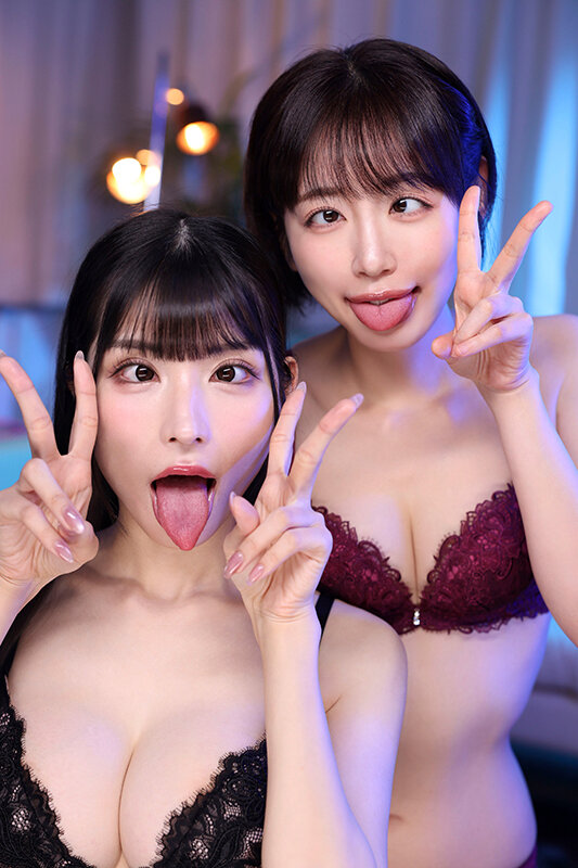 【VR】Wアヘ顔共演作品！アヘ顔感染パンデミック ～感染してしまった美人姉妹～ 胡桃さくら・美咲かんな 画像3